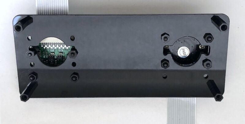 V1 and M12 installation difference, bottom view