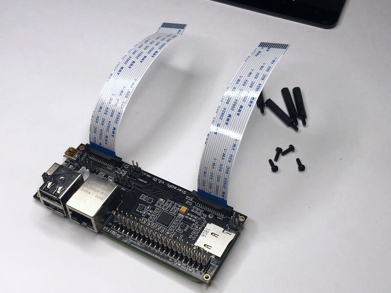 StereoPi v2 installation - connect ribbon cables