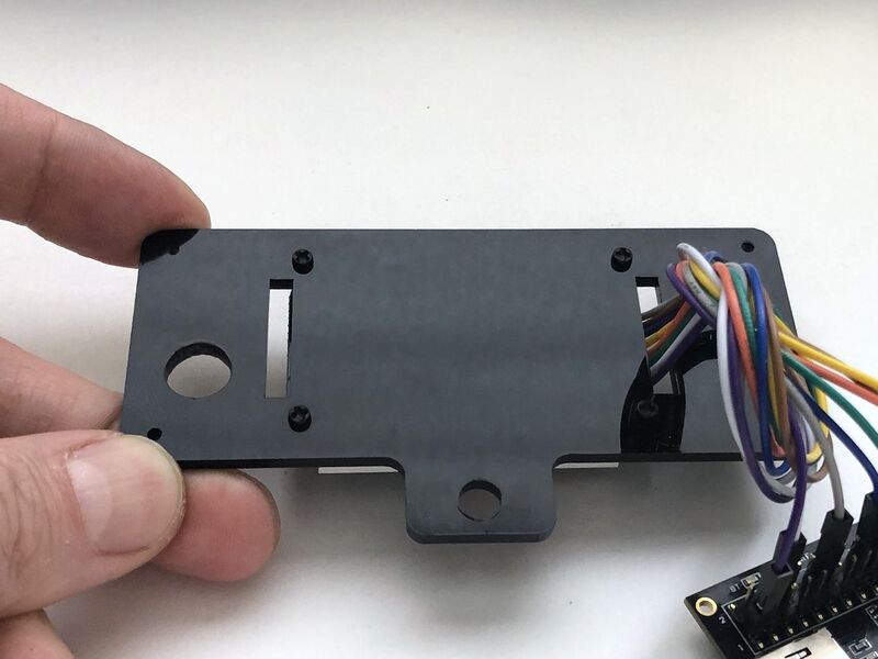 Screen attached, backside view