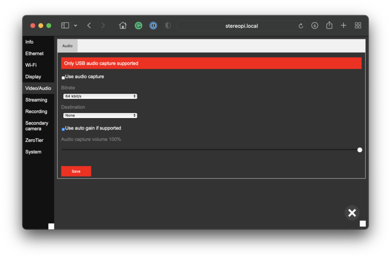 Device setting, Video/Audio tab
