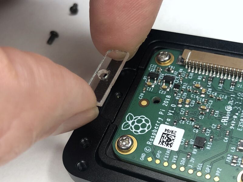 Carriages' fixators installation, step 2