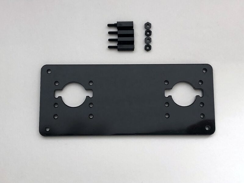 Front plate, 10mm spacers and nuts